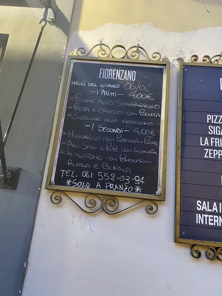Fiorenzano pizzaioli dal 1897 Menu - Image 4